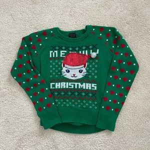 Meowy Christmas Kitten Ugly Sweater